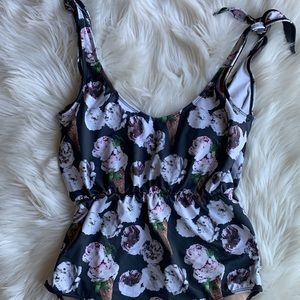Ice cream floral one piece